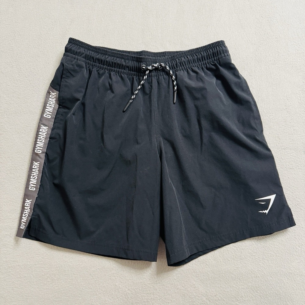 Gymshark Shorts Mens Small Black Lined Training Running Gym Athletic Training